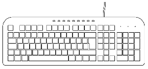 extra keys on computer keyboard layout relative to the typewriter